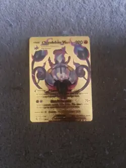 ❄Pokemon Chandelure VMAX 040/264 SWSH Fusion Strike Card Gold Foil custom - Image 1