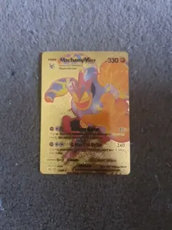 ❄Pokemon TCG Machamp VMAX 073/189 Swsh10: Astral Radiance Holo gold custom card - Image 1