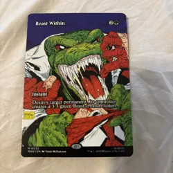 Beast Within (Borderless) Marvel Universe Eternal-Legal Regular NM-M MTG - Image 1