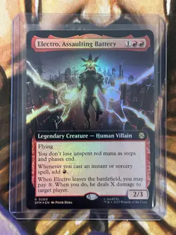 FOIL Electro, Assaulting Battery #260 (Borderless) Marvel's Spider-Man - NM/M 🔥 - Image 3