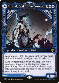 Alrund, God of the Cosmos (Showcase) NM #302 Kaldheim MTG - Image 1