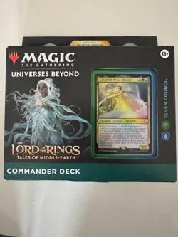 Elven Council: Lord of the Rings Commander Deck Magic The Gathering - Unopened 195166205052 - Image 1
