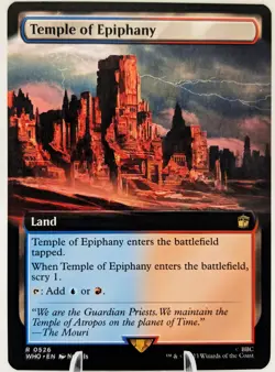 Temple of Epiphany (Extended Art) MTG WHO | Izzet Scry Land | EDH Pioneer NEW NM - Image 1