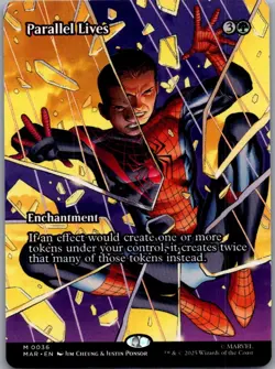 Parallel Lives (Borderless) (M) #36 Marvel Universe Eternal-Legal MTG NM - Image 1