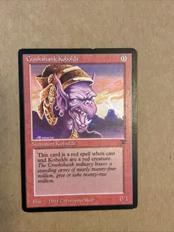 Vintage 1994 Magic the Gathering Crookshank Kobolds MTG Legends Free Shipping - Image 1