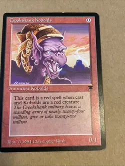 Vintage 1994 Magic the Gathering Crookshank Kobolds MTG Legends Free Shipping - Image 3