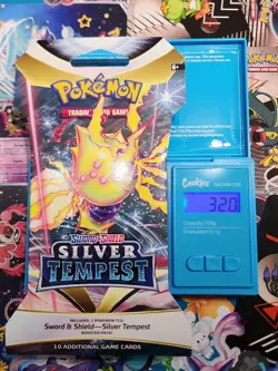 VERY HEAVY!! 🔥 32.0g Sleeved Silver Tempest Pokemon TCG Sealed Booster Pack - Image 1