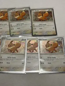 Lot Of 11 Eevee SVP 200 Black Star Cosmos Holo Promo Destined Rivals Pokemon TCG - Image 2