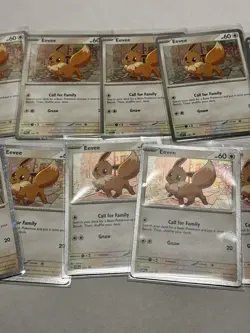 Lot Of 11 Eevee SVP 200 Black Star Cosmos Holo Promo Destined Rivals Pokemon TCG - Image 3