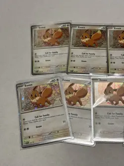 Lot Of 11 Eevee SVP 200 Black Star Cosmos Holo Promo Destined Rivals Pokemon TCG - Image 4