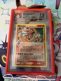 2006 POKEMON GOLD STAR HOLO EX HOLON PHANTOMS GYARADOS BGS 7.5 - Image 1