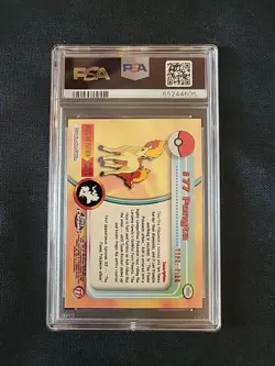 2000 Topps Chrome Pokemon Ponyta #77 PSA 9 Mint - Image 2
