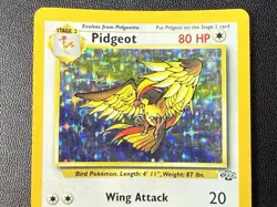 Pokemon TCG Pidgeot Jungle 8/64 Unlimited Holo Rare MP - Image 3