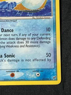 Pokemon TCG 2005 Pelipper 21/107 EX Deoxys Rare Near Mint NM - Image 4