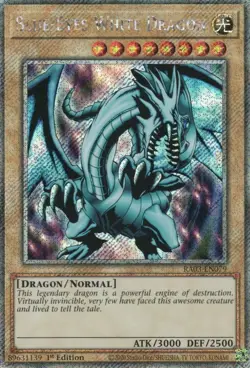 yugioh Blue-Eyes White Dragon RA03-EN079 Platinum Secret Rare 1AUFLAGE ENGLISCH - Image 1