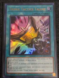 Triple Tactics Talent BLMM-EN170 Ultra Rare 1st Edition Yu-Gi-Oh! - Image 1