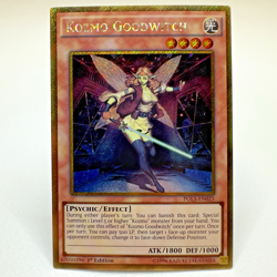 Yugioh Kozmo Goodwitch PGL3-EN025 1st Edition Gold Secret Rare Holo - NM - Image 1