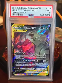 Mega Sableye Tyranitar GX Holo Card PSA 9 Sm-Unified Minds 126/236 - Image 2
