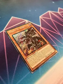 Fallen of Albaz RA01-EN021 Platinum Secret Rare Card 1st Edition NM Condition - Image 2