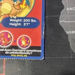Pokemon Poketrivia Card Charizard #6 Burger King - Image 4