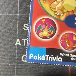 Pokemon Poketrivia Card Charizard #6 Burger King - Image 5