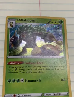 Rillaboom 14/202 Cosmos HOLO Rare - Sword & Shield Pokemon TCG Card 🔥🔥🔥 - Image 4