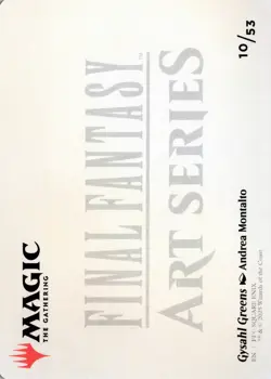 Gysahl Greens Art Card, #10, Art Series: FINAL FANTASY, Regular, S - NM - Image 2