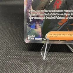 Pokemon Team Rockets Giovanni Full Art Holo Card Destined Rivals 225/182 - Image 4