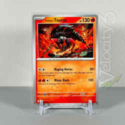 Pokemon TCG Card: PALDEAN TAUROS 28/193 Fire Type | Uncommon | Paldea Evolved - Image 1