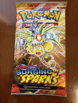 Pokemon Surging Sparks Booster 10 Card Pack Sealed - Image 1
