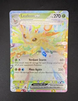 Leafeon EX 006/131 NM Pokemon TCG Prismatic Evolutions Card - Image 1