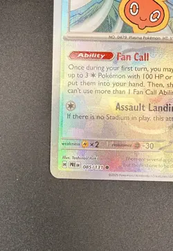 Fan Rotom MB 085/131 NM SV Prismatic Evolutions Pokemon Card TCG - Image 4