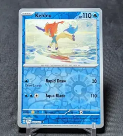 Keldeo Uncommon Reverse Holo Water Temporal Forces Pokemon Card 044/162 - Image 1