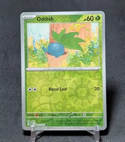 Oddish Common Reverse Holo Grass Scarlet & Violet: 151 Pokemon TCG Card 043/165 - Image 1
