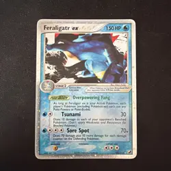 Feraligatr EX 103/115 Unseen Forces Holo Ultra Rare HOLO Pokemon Card LP - Image 1