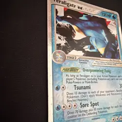 Feraligatr EX 103/115 Unseen Forces Holo Ultra Rare HOLO Pokemon Card LP - Image 4