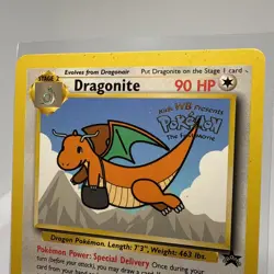 Pokemon TCG Dragonite Movie Promo Card 05/53 WOTC Promo Authentic Set C - Image 2