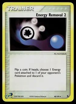Pokemon Card - Energy Removal 2 Ruby and Sapphire 80/109 Reverse Holo - Image 1