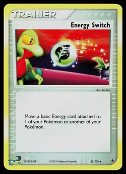 Pokemon Card - Energy Switch Ruby and Sapphire 82/109 Reverse Holo - Image 1