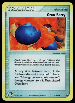 Pokemon Card - Oran Berry Ruby and Sapphire 85/109 Reverse Holo - Image 1