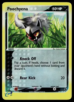 Pokemon Card - Poochyena Ruby and Sapphire 64/109 Reverse Holo - Image 1