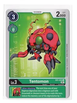 Digimon Card - Tentomon EX1-033 - Bandai Classic Collection - Image 1