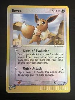 2003 Pokemon TCG Eevee EX Sandstorm Reverse Holo Card 63/100 - LP/NM - Image 1