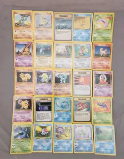 Vintage WOTC Pokemon Card Lot of 50 Commons Base Set/Jungle/Fossil - Image 1