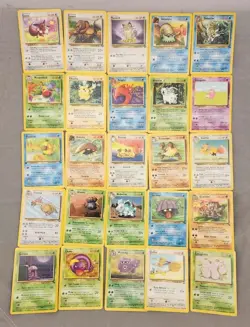 Vintage WOTC Pokemon Card Lot of 50 Commons Base Set/Jungle/Fossil - Image 2