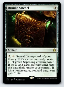Druidic Satchel R Commander 2021 # 241 NM Normal - Image 1