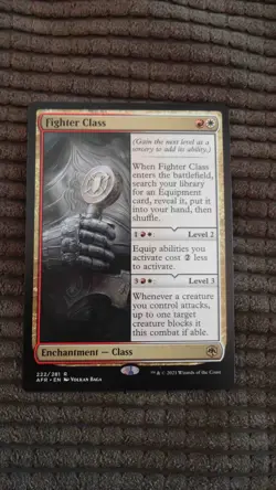 Magic: the Gathering / MtG Fighter Class x1 Adventures Forgotten Realms - Image 1