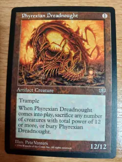 Phyrexian Dreadnought MTG Mirage Rare Vintage NM artifact - Image 1