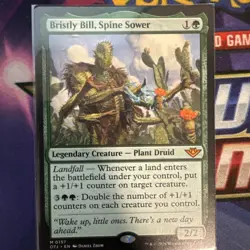 Bristly Bill, Spine Sower 157 Outlaws of Thunder Junction NM MTG regular - Image 1