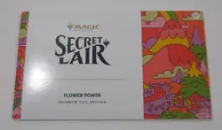 MTG Secret Lair Flower Power Rainbow Foil IN-HAND NEW SEALED - Image 1